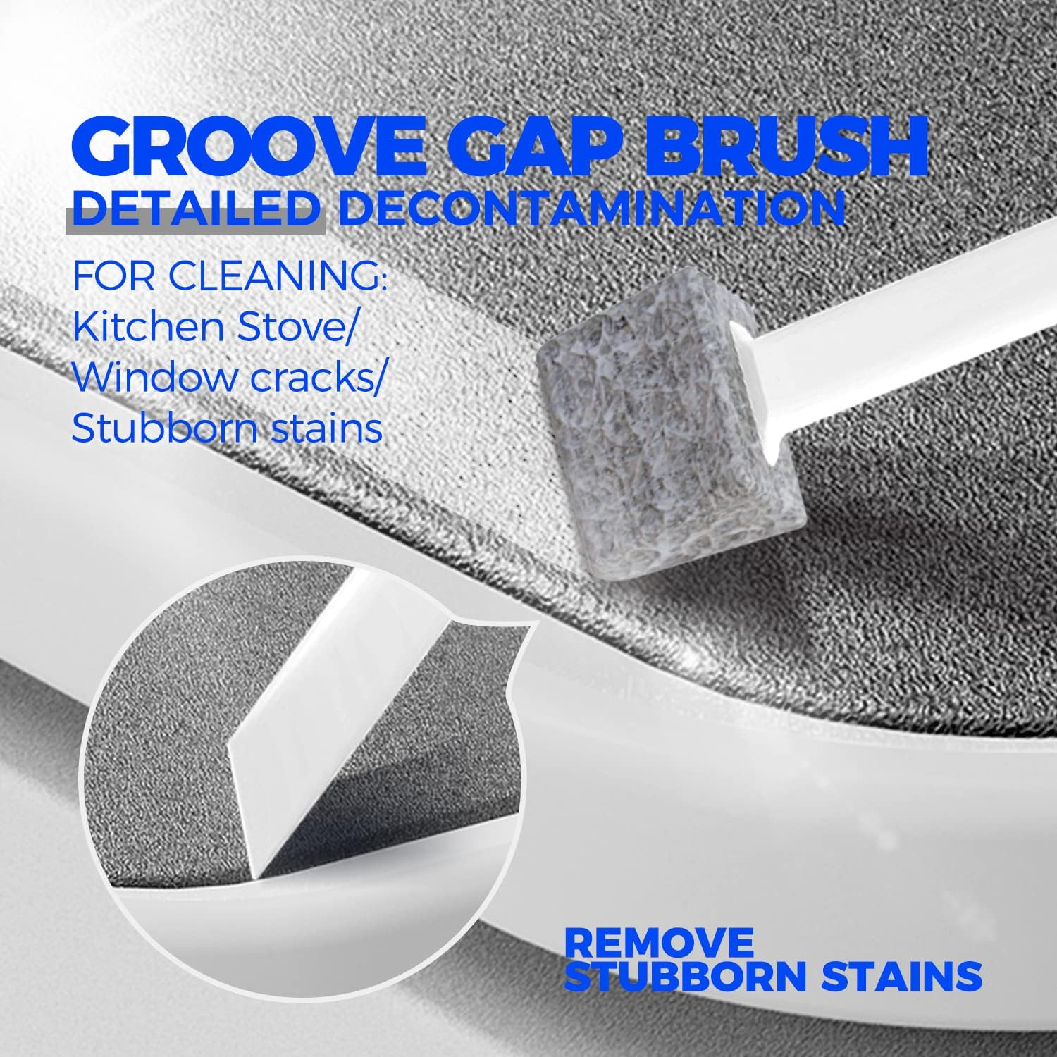 Deep Cleaning Brush Set, Scrub Pads with Scraper Tip for Pool Walls, Bathroom, G