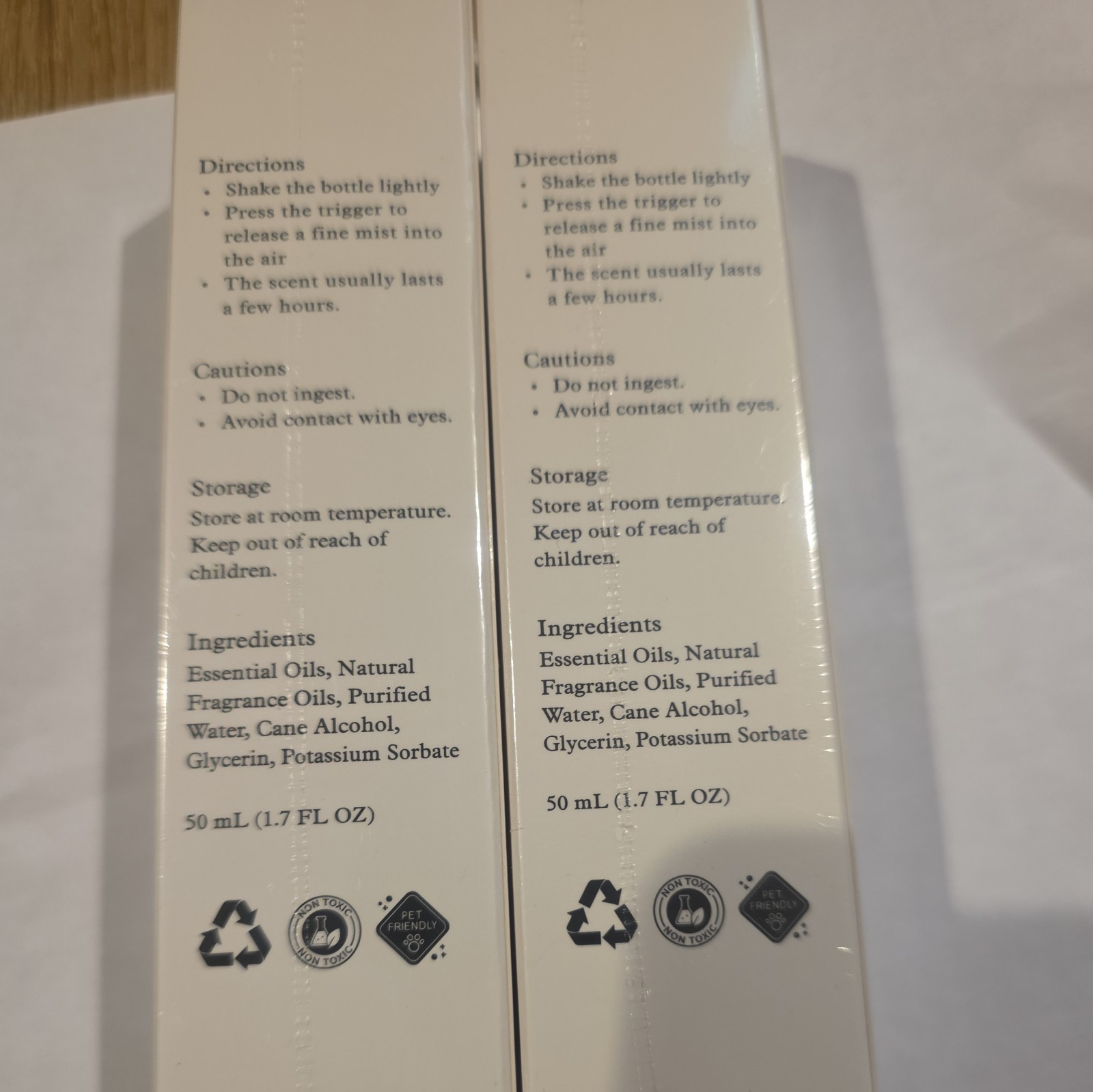 Set 2 New Blyss Heart Breaker Fine Mist Spray 50 Ml Non Toxic Natural Scented