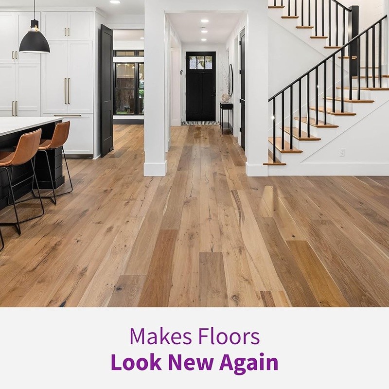 Wood Floor Restorer Revitalizing Glossy Finish Easy Application Safe Pets Kids