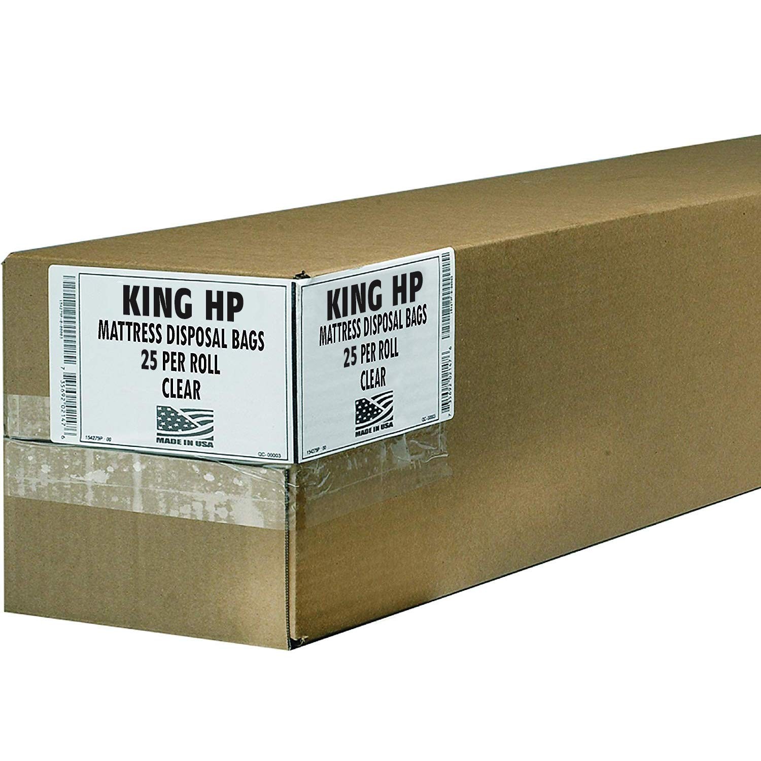 Aluf Plastics High Performance 3.0 MIL (eq) Clear Mattress King Bag – 90″ x 95