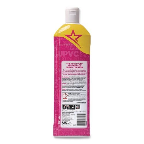 The Pink Stuff Miracle Cream Cleaner, Fruity Scent, 16.9 oz Bottle, 12/Carton