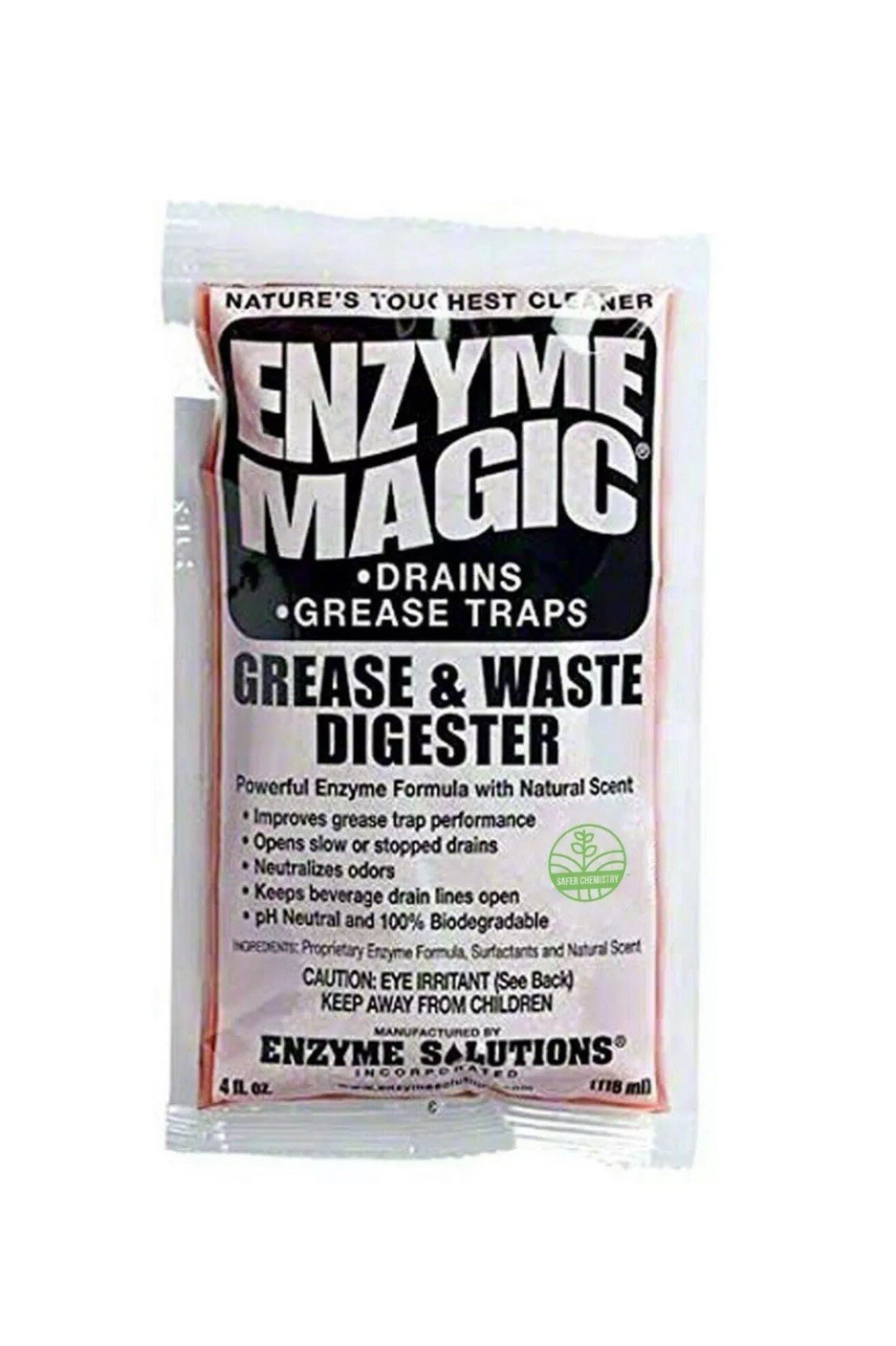 Enzyme Magic Grease & Waste Digester Cleans Slow/Clogged Drains Case of 32 4oz