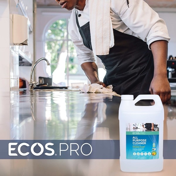 Ecos Pro Pl9706/04 All Purpose Cleaner, Jug, 1 Gal, Orange, 4 Pk