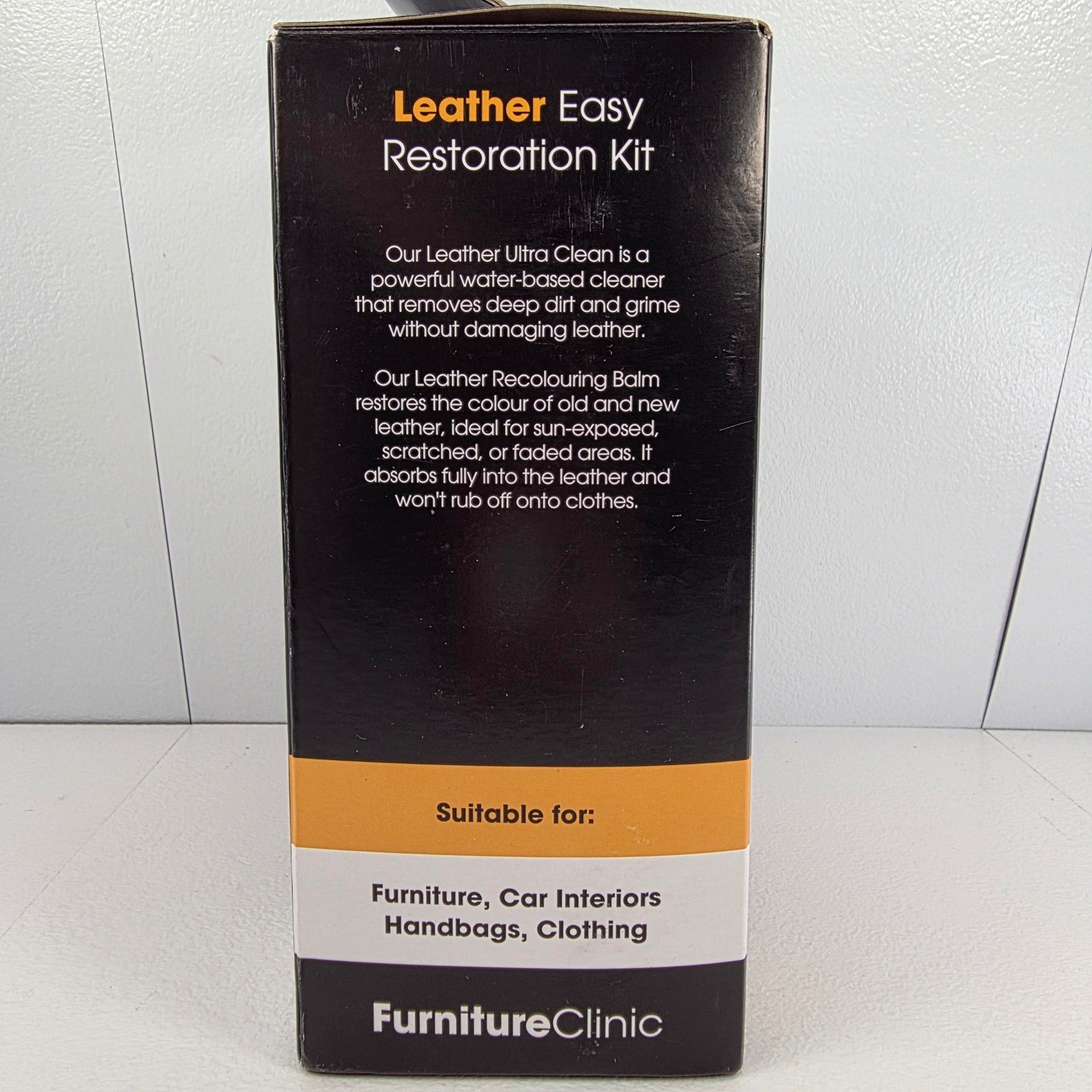 Furniture Clinic Leather Easy Restoration Kit Light Grey Clean Restore