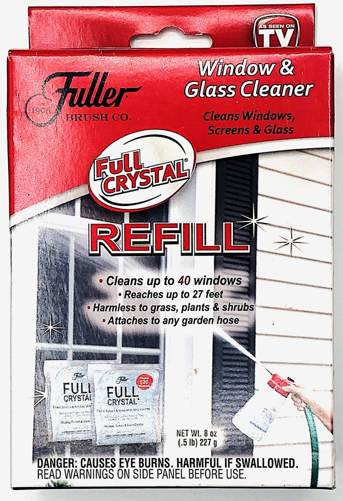 NIB Fuller Full Crystal Window & Glass Surface Cleaner;2 Refills per Box FBFCRE6