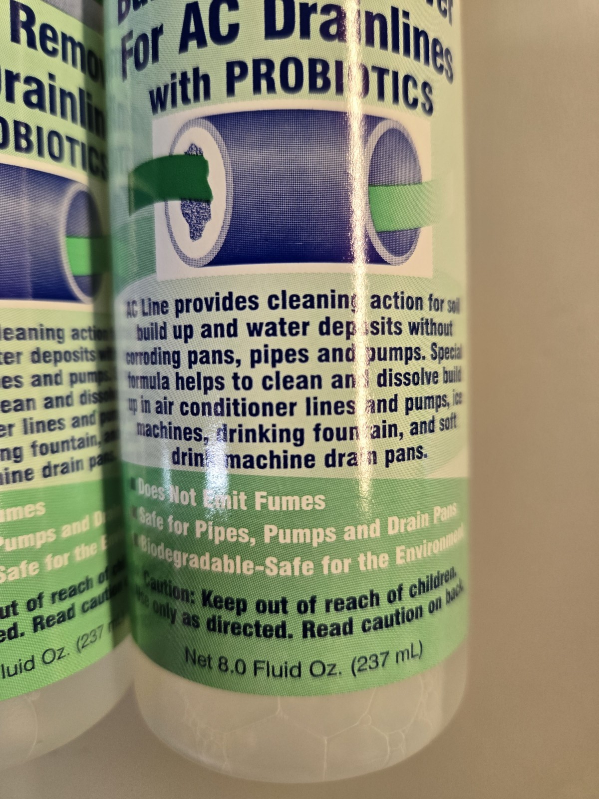 4 Pack, AC Line Build Up Remover For AC Drainlines With Probiotics (8 Fl Oz X 4)