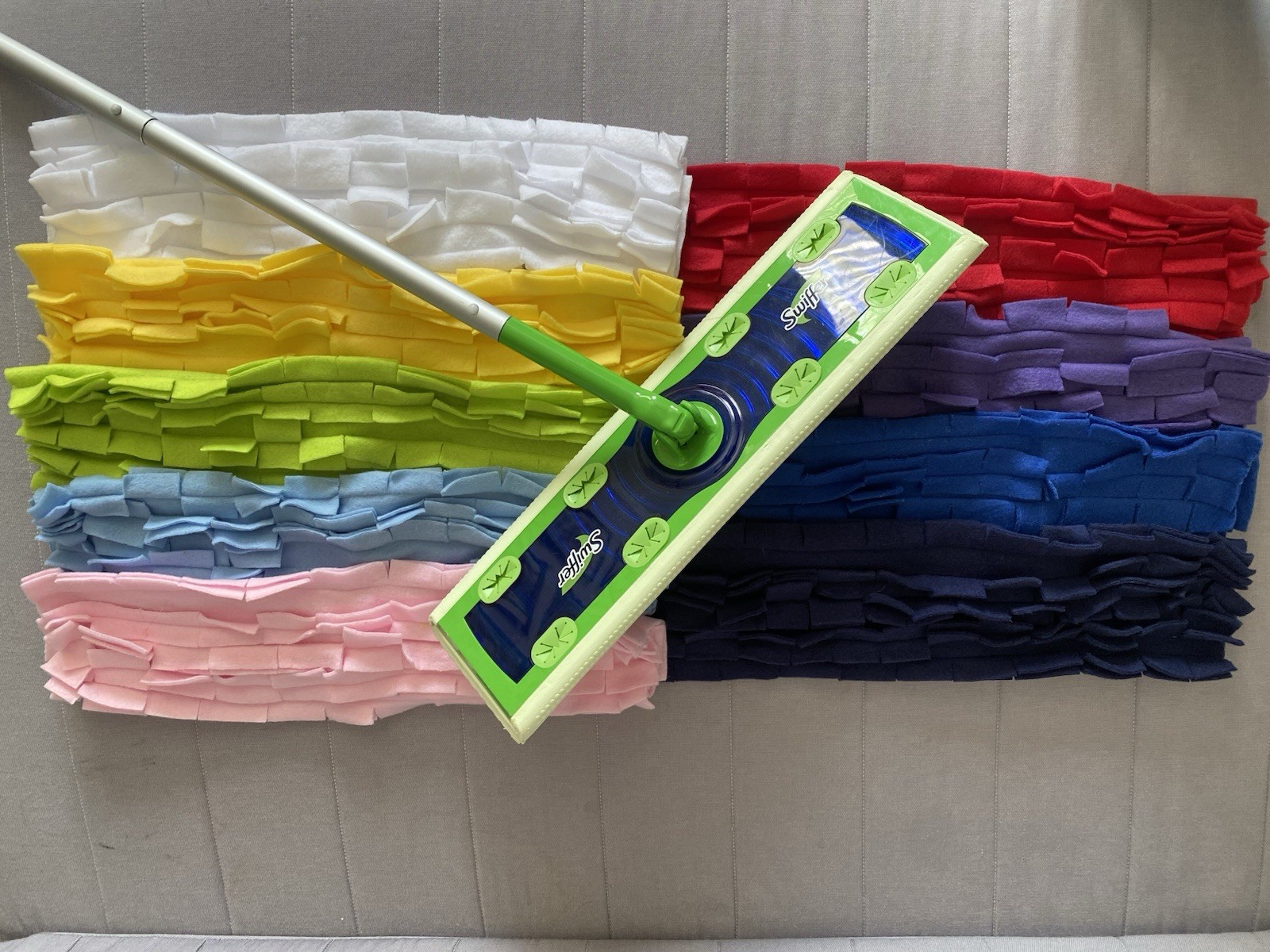 1 XL FLEECE MOP PAD FITS SWIFFER SWEEPER REUSABLE WASHABLE DRY DUSTING