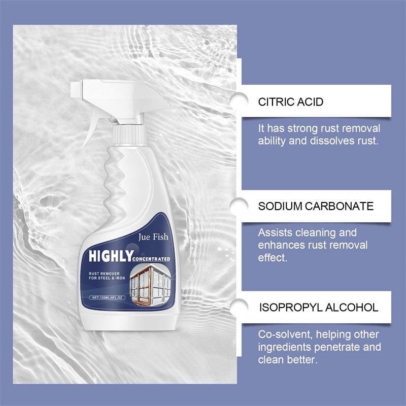 Industrial ﻿Highly Concentrated Rust Remover 120ml For Steel & Iron HOT