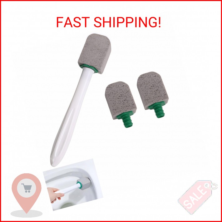 Pumice Stone Toilet Cleaning Kit with Long Handle – Effortless Hard Water Stain
