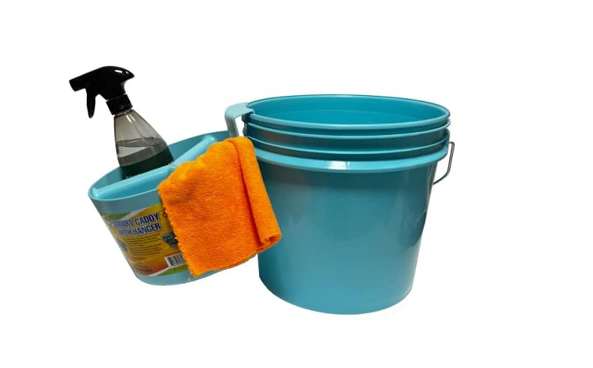 BUCKET CADDY WITH HANGER-Great for car wash, tool box, house cleaning, fit in 3.
