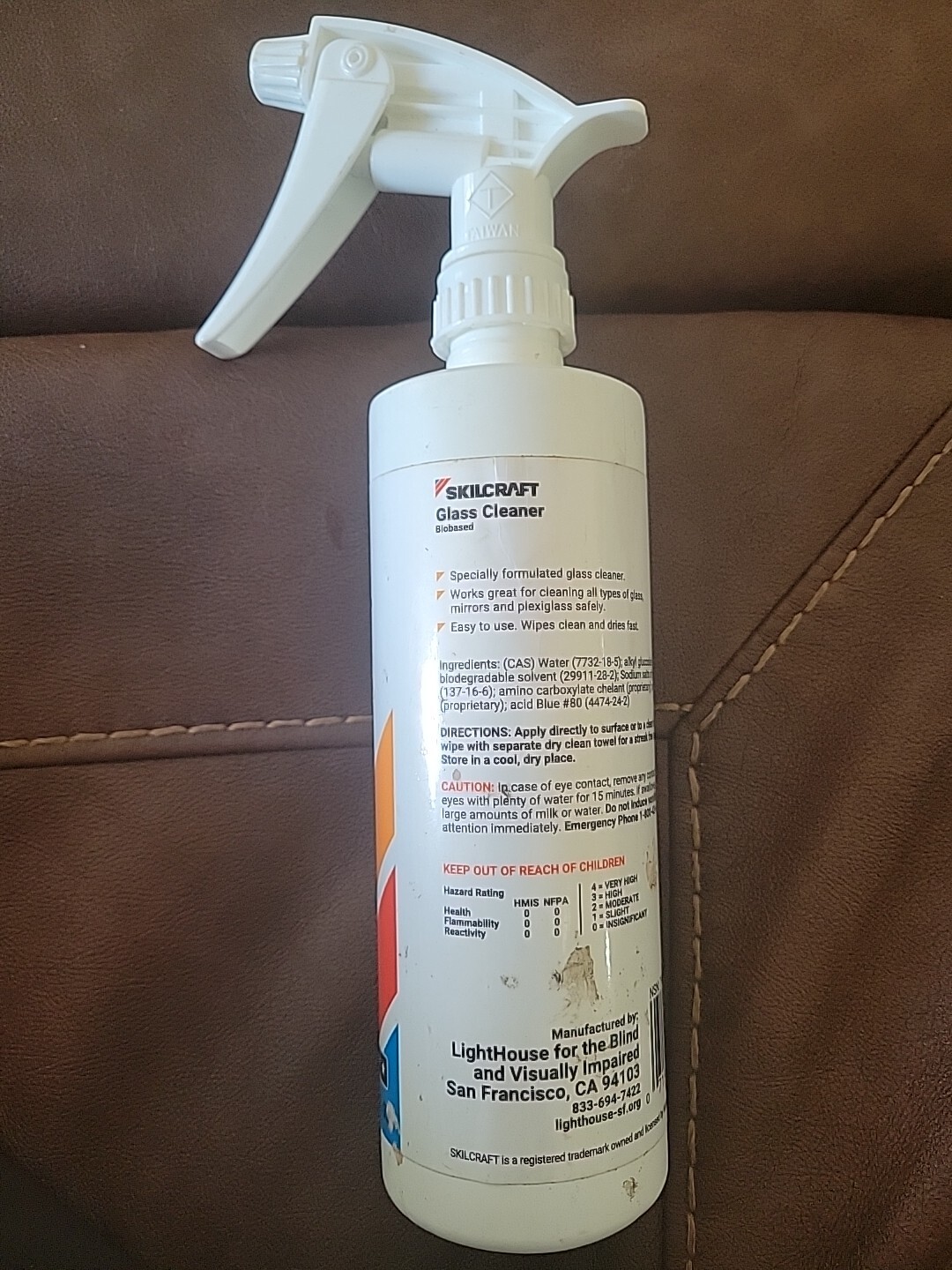 Lighthouse Skilcraft Glass Cleaner 16 Oz Bottle W/ Sprinter