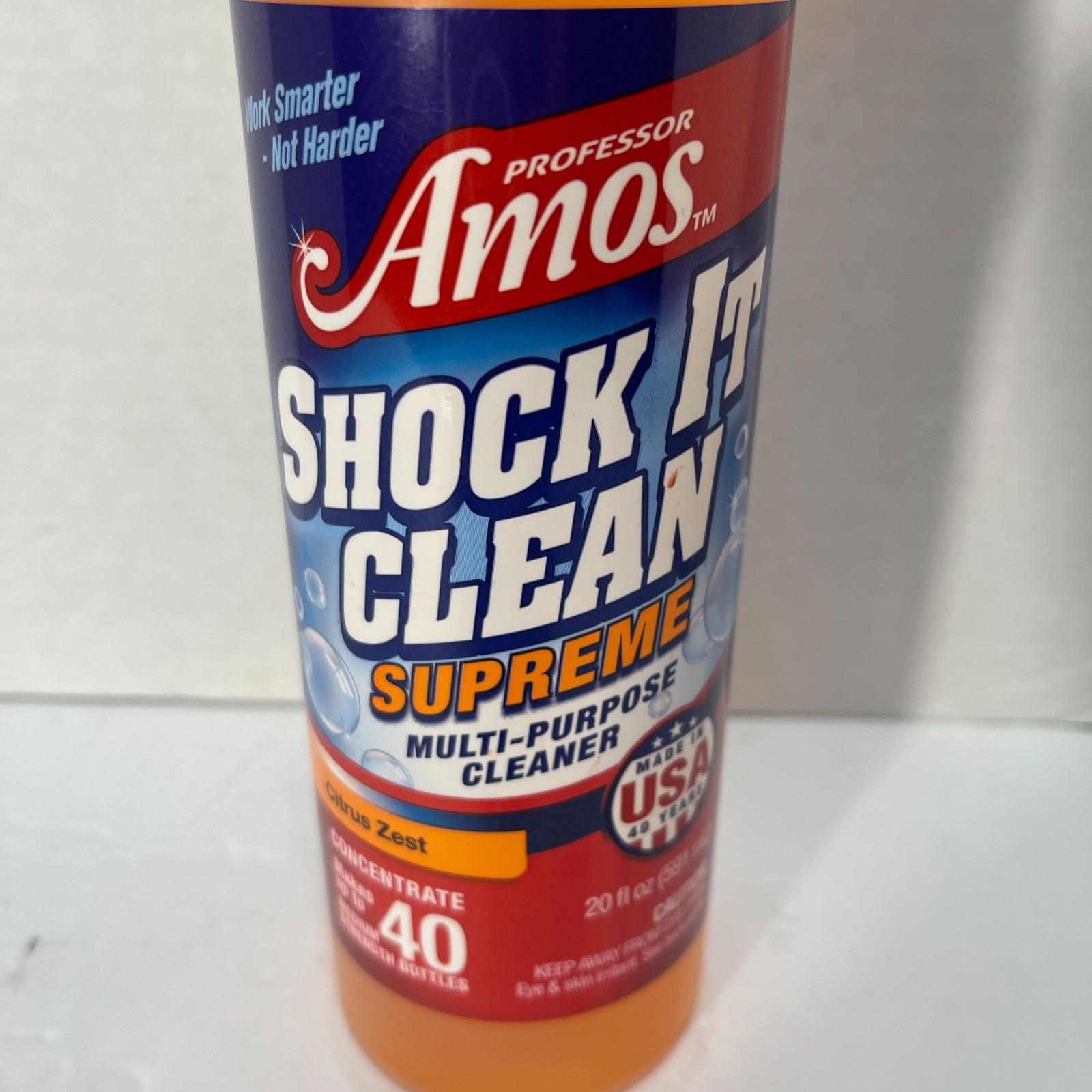 Amos Shock it Clean Supreme Multi-purpose Cleaner 20 fl oz Citrus Zest