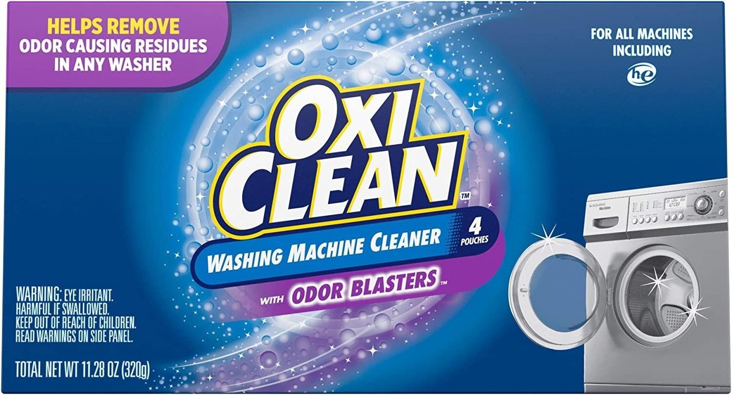 OxiClean Washing Machine Cleaner W/ Odor Blasters All Machines Cleaner, 4 Count