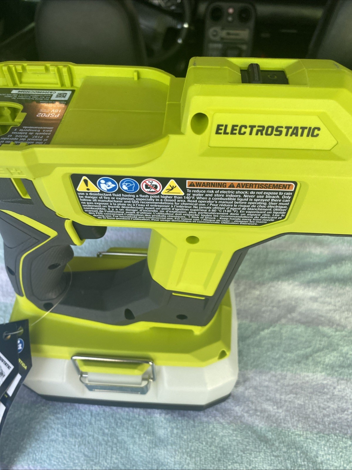 Ryobi One+ PSP02 18V Handheld Electrostatic Sprayer Cordless Tool Only