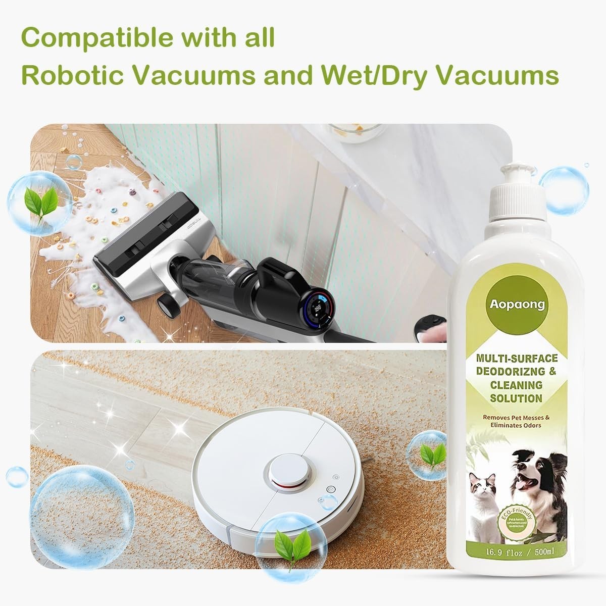 Multi-Surface Floor Cleaning Solution Household Floor Cleaner Care for All Ro…