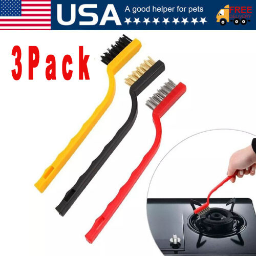 3 Gas Stove Cleaning Brush– Kitchen Scrub Wire Scrubber for Tough Grease Removal