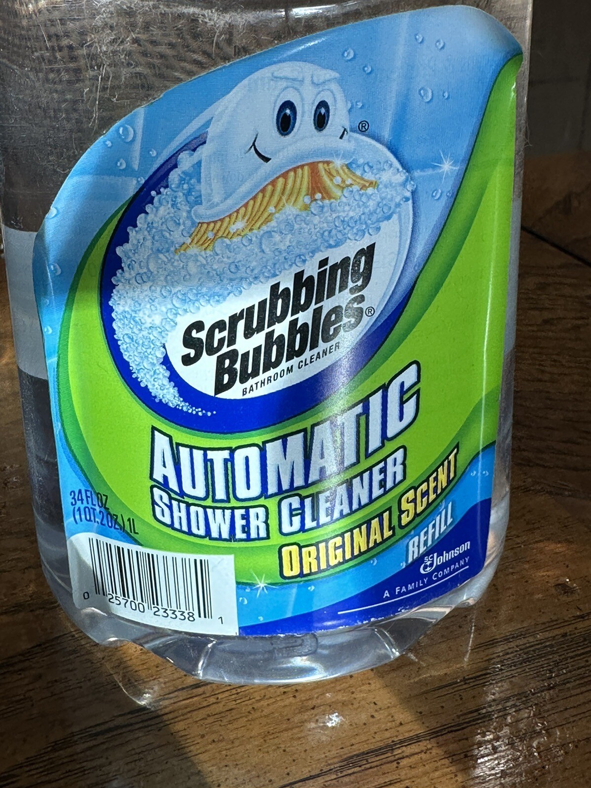 Scrubbing Bubbles 34oz Automatic Shower Cleaner Refill Bottle Fresh Clean New