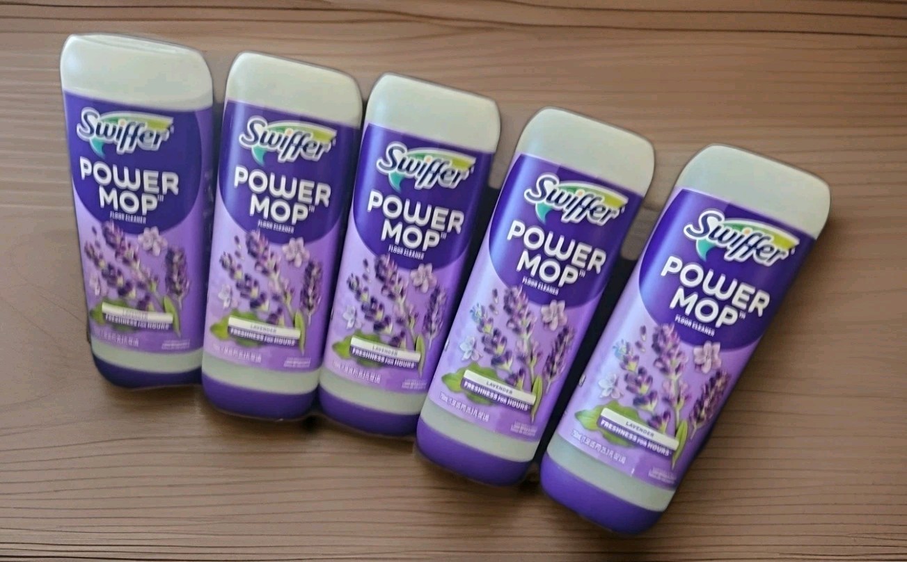 Lot Of 5~Power Mop Refill Solution, Floor Cleaner for Mop Tile, Vinyl, Lamina