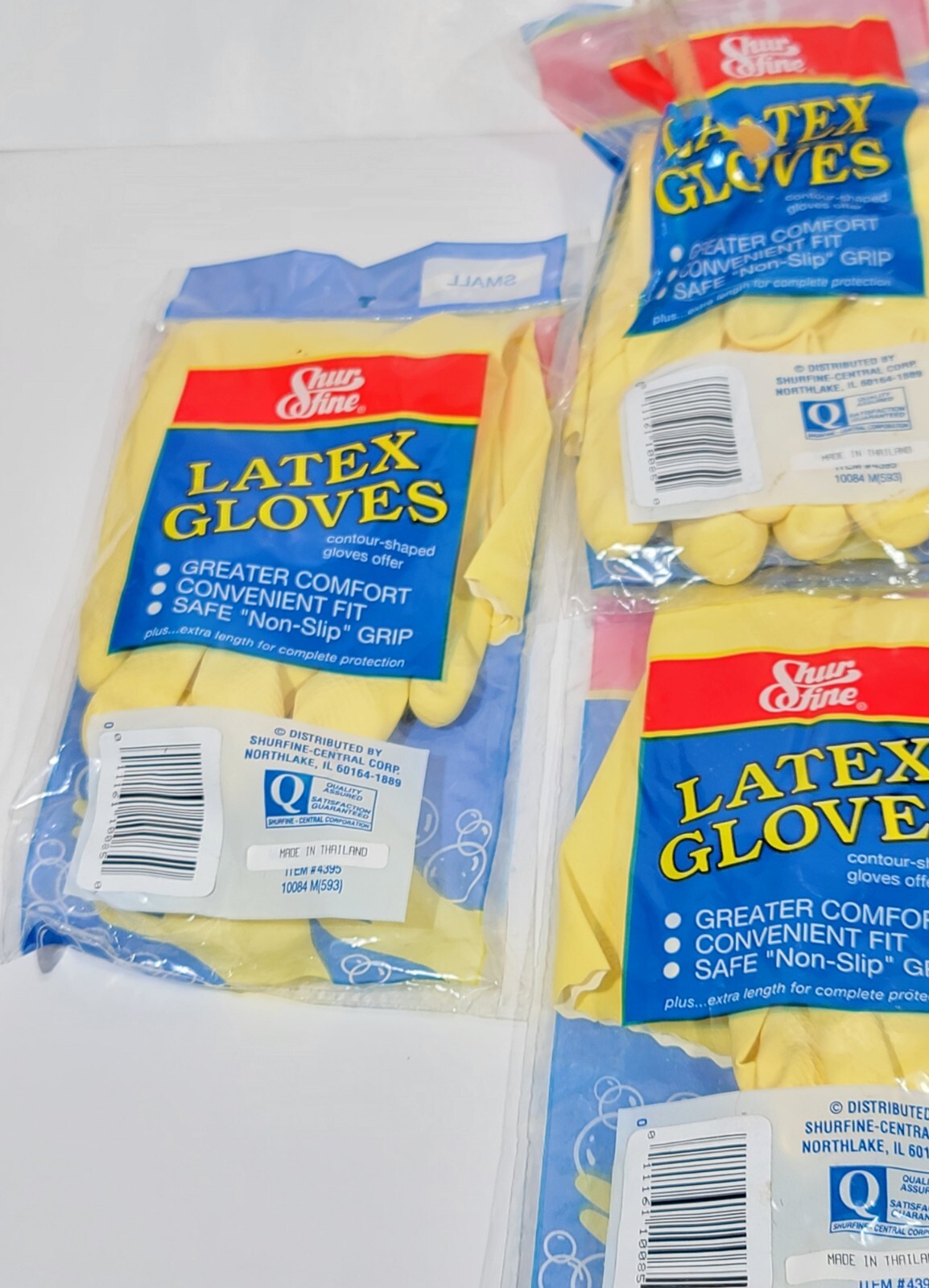 Medium – 3 Pairs – Yellow Kitchen Cleaning Dishwashing Nitrile Reusable Gloves
