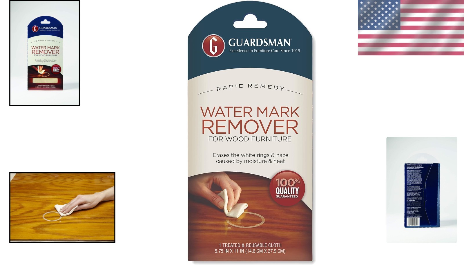 Effortless Water Ring Removal Cloth – Reusable & Unscented for Wood & Glass