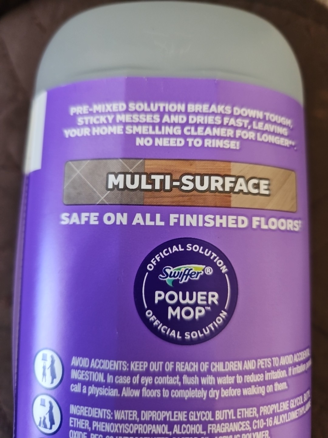 Lot Of 5~Power Mop Refill Solution, Floor Cleaner for Mop Tile, Vinyl, Lamina
