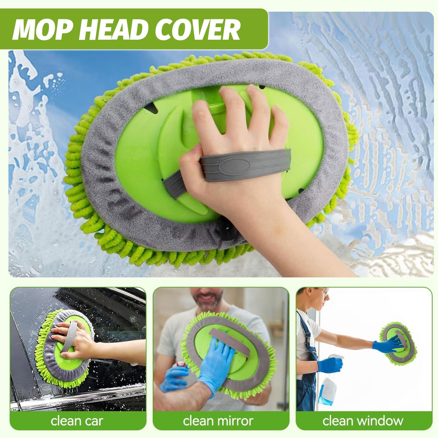 62″ Car Wash Brush with Long Handle, 12PCS for Car RV Truck Boat Wash