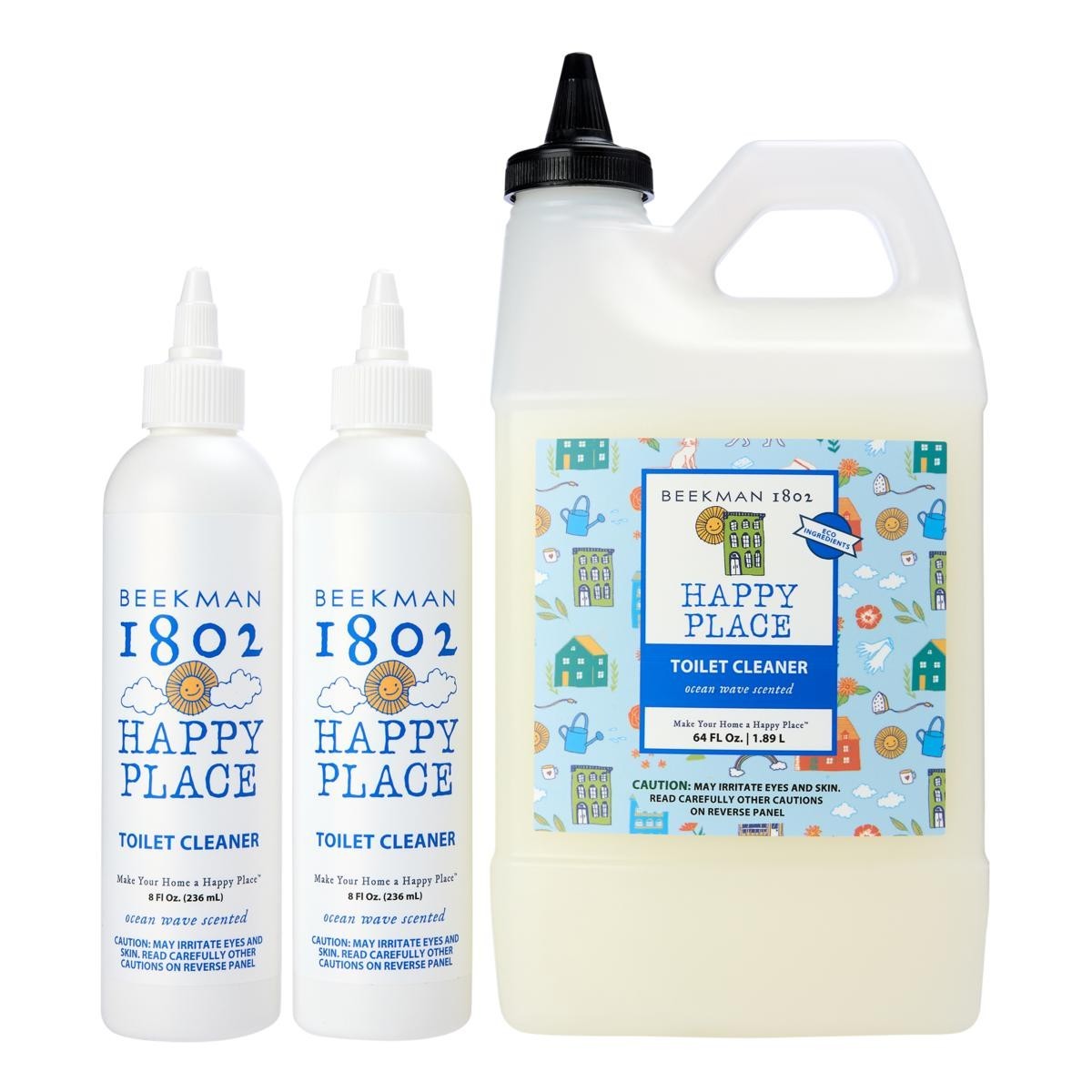 Beekman 1802 Happy Place 64 oz. Toilet Cleaner Set – Ocean Wave Scented