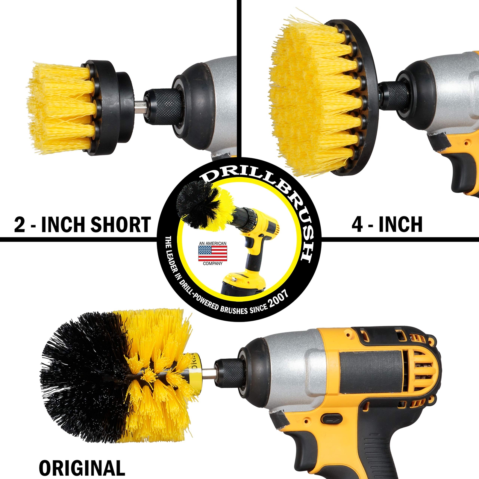 Drill Brush Attachment Bathroom Surfaces Tub Shower Tile And Grout All Purpose P