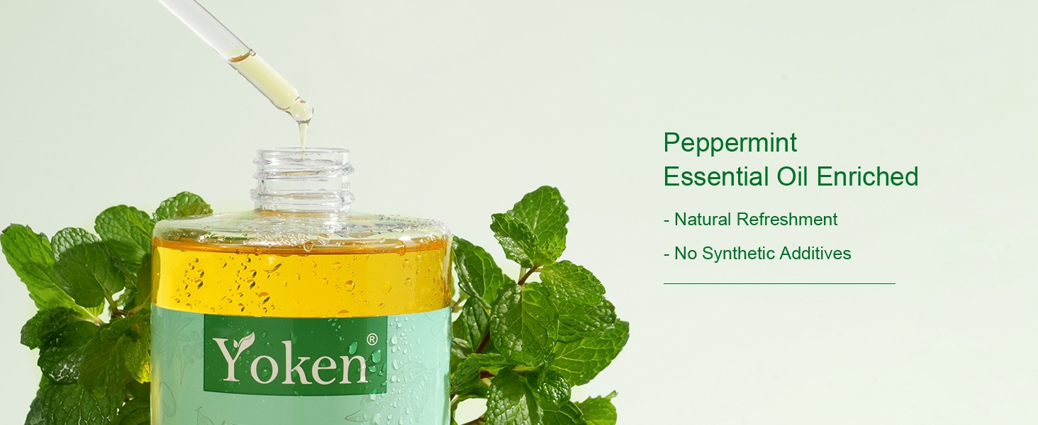 Peppermint Castile Soap Liquid 8 OZ, Made with Certified Organic Oils, Gentle