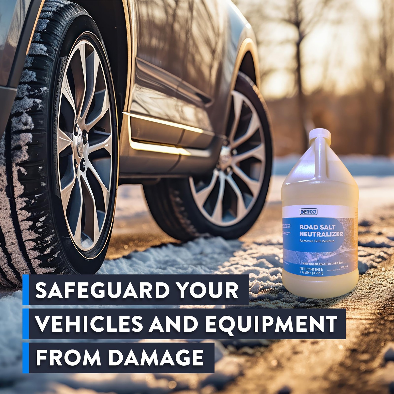 Road Salt Neutralizer -Neutralizes Salt’s Corrosive Films, Paint Metal Protectiv