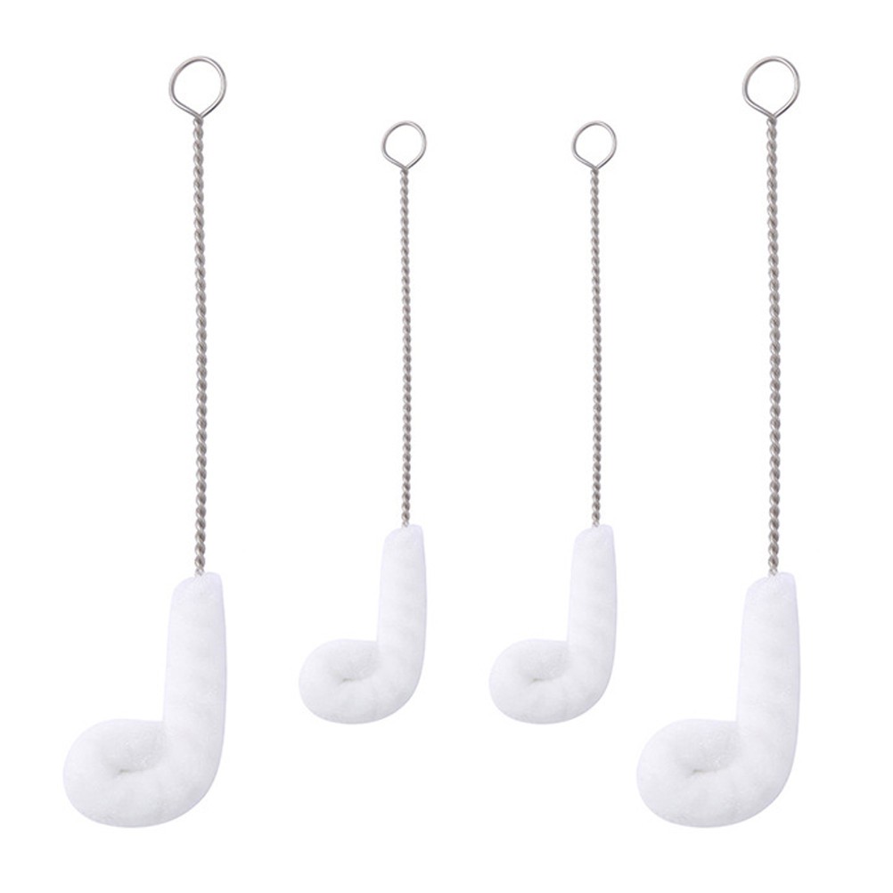 4Pcs Flexible Bottle Brush Set Durable Stainless Steel for Home Use