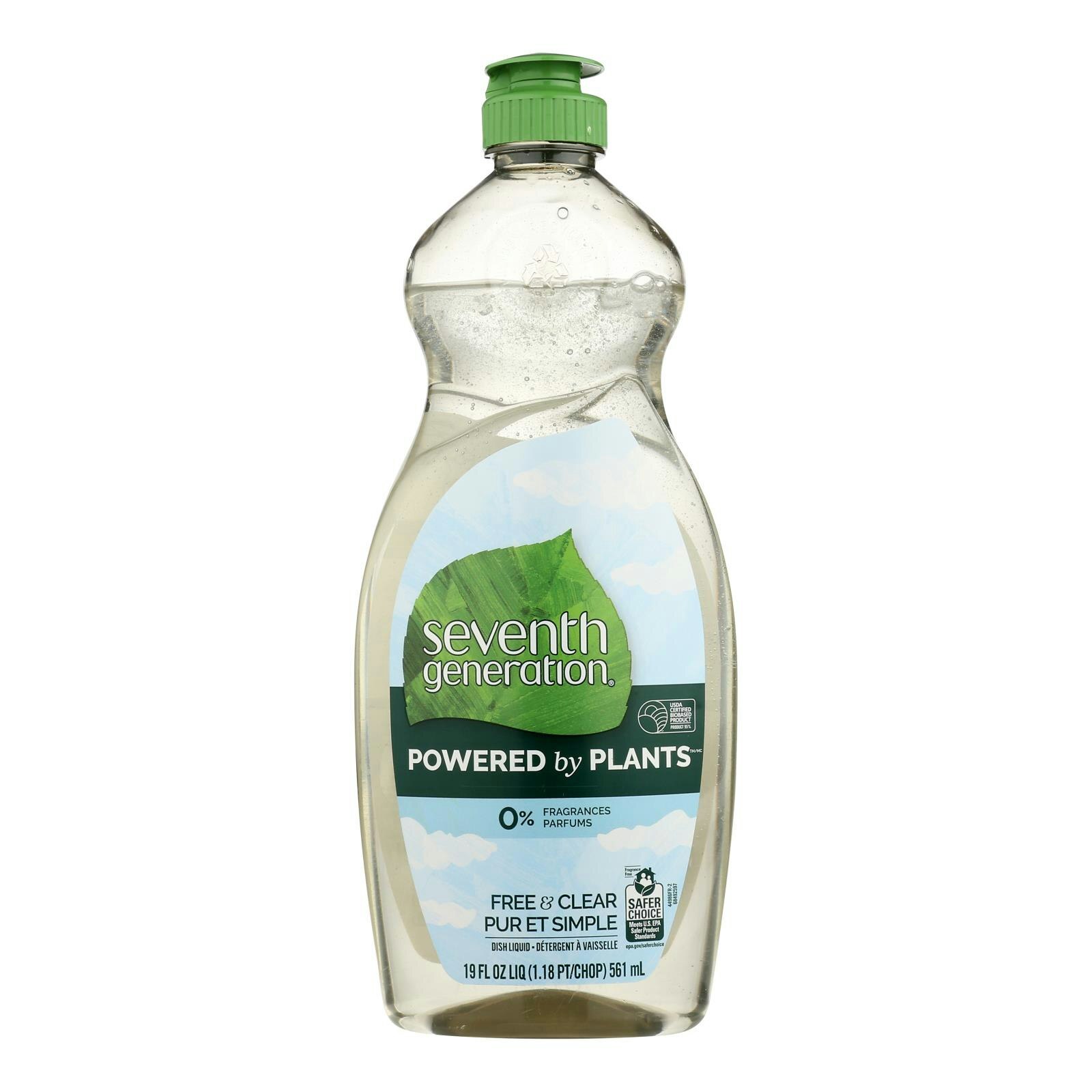 Seventh Generation – Dish Liquid Free & Clear 19 fl. oz (Pack of 6)