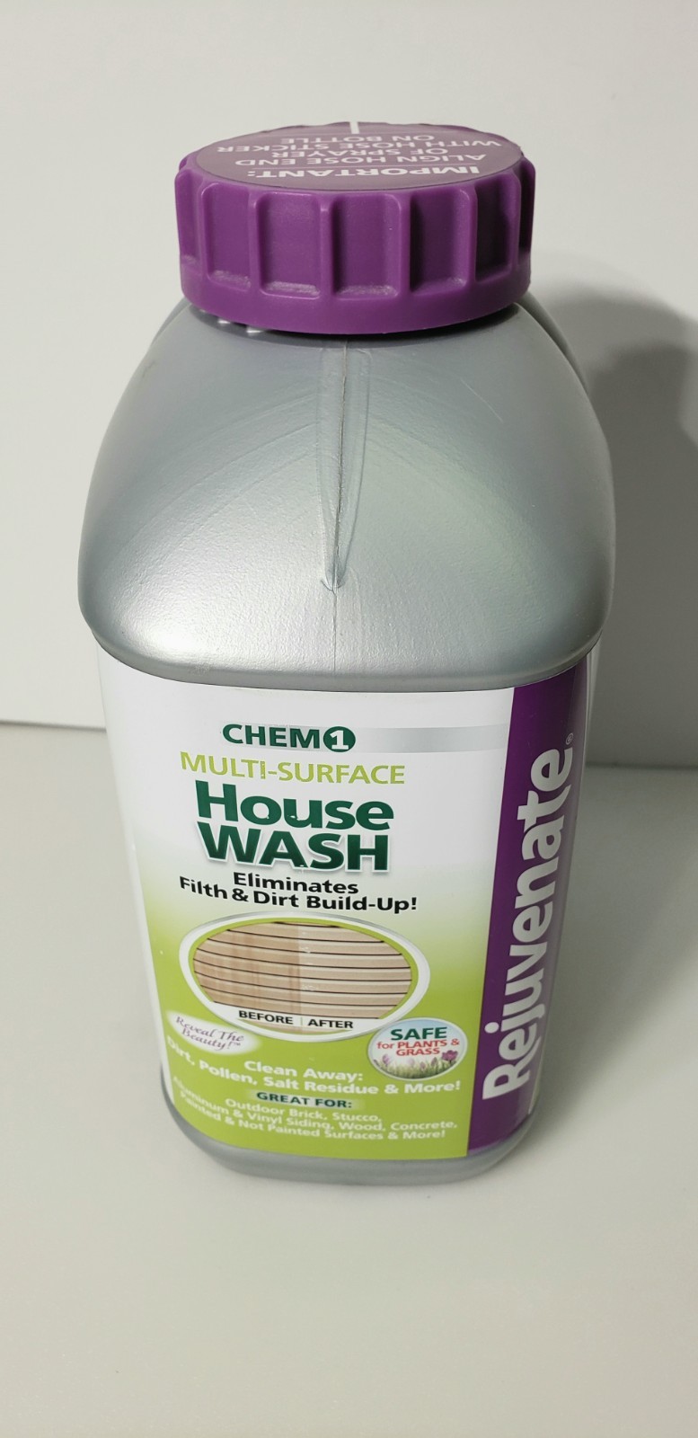 Rejuvenate House Wash 64oz Cleaner Kit Multisurface Outdoor Proffessional U.S.A.