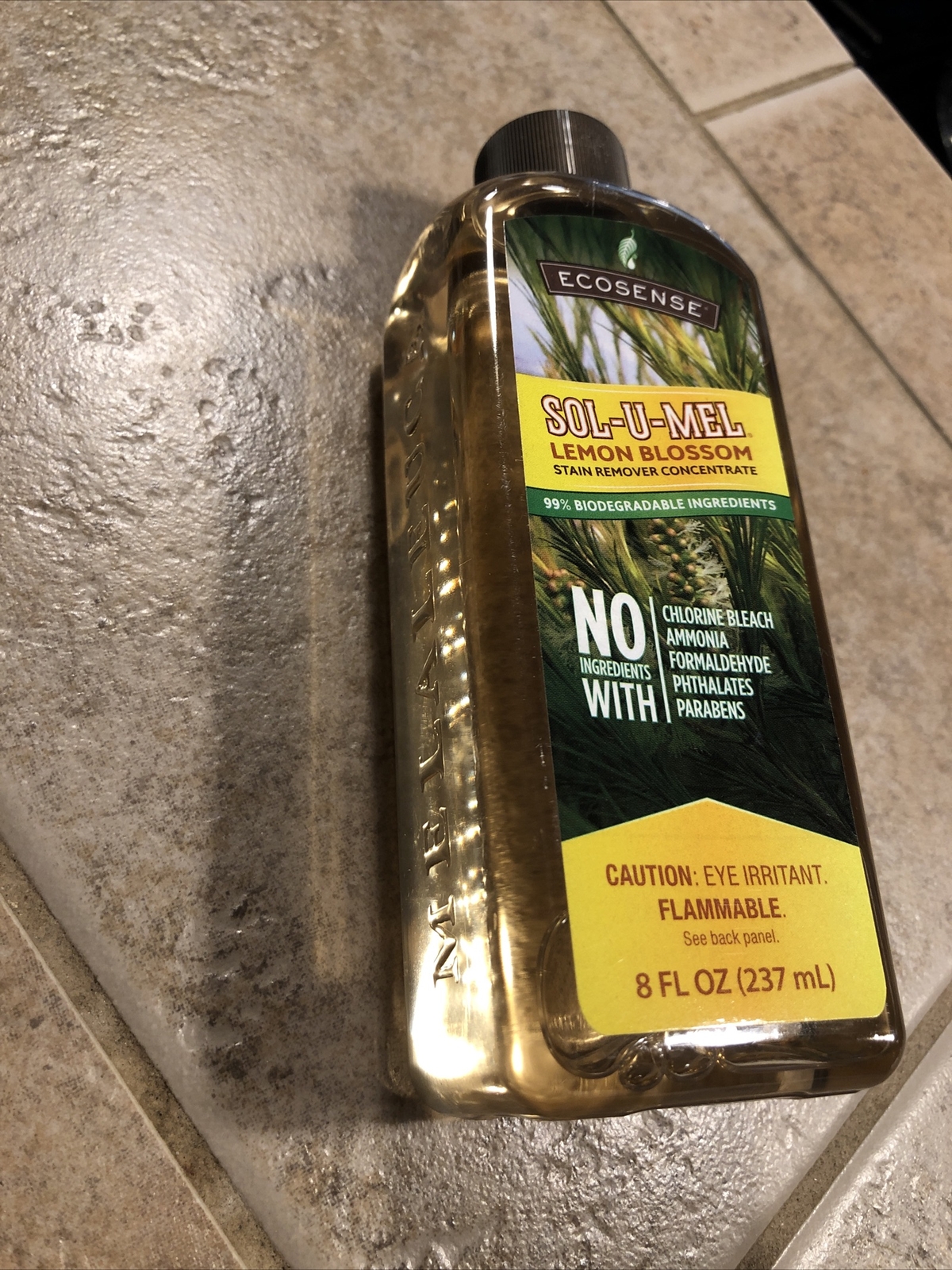 NEW Ecosense Sol-U-Mel Lemon Blossom Biodegradable CONCENTRATE STAIN REMOVER 8oz
