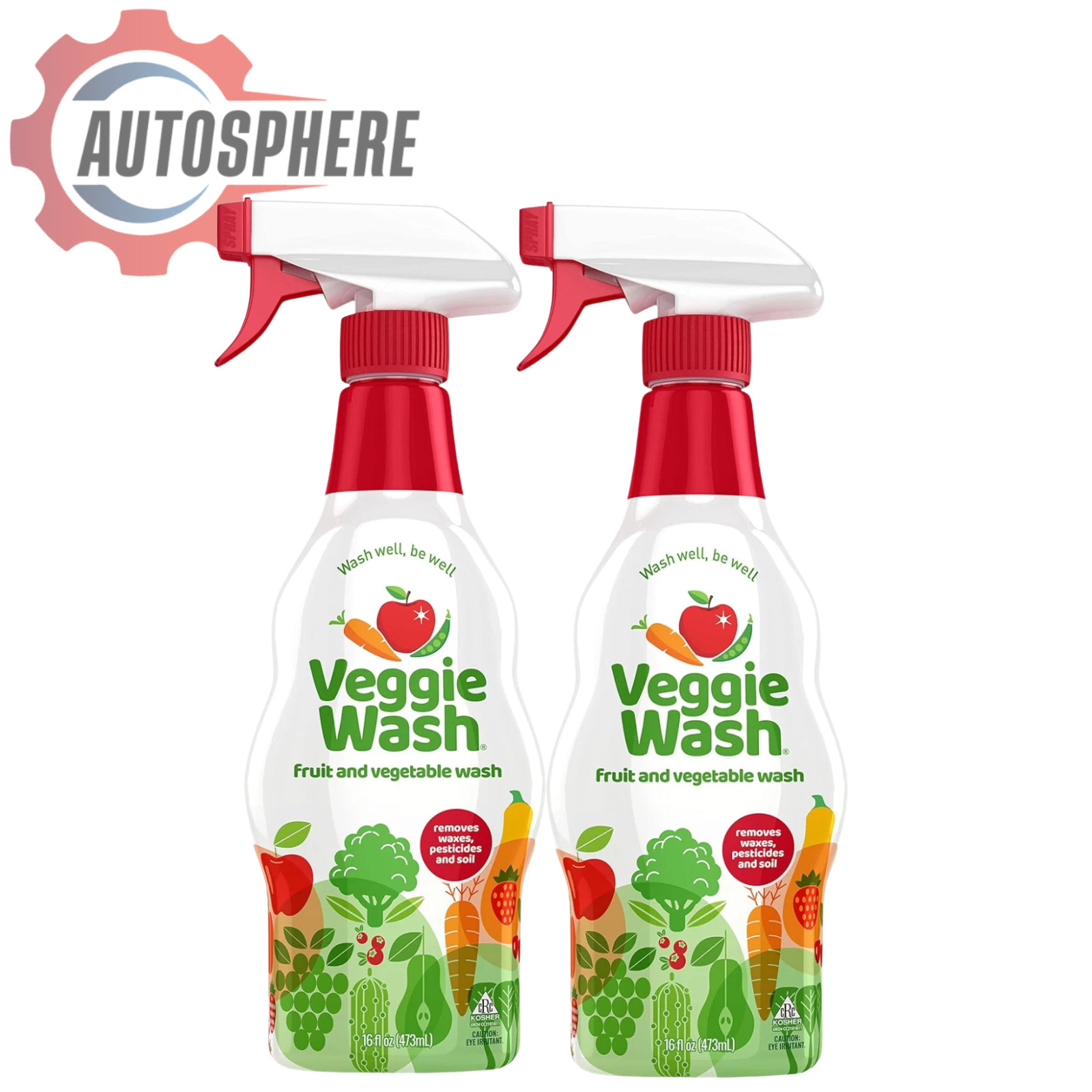 Veggie Wash Fruit & Vegetable Wash, Produce Wash and Cleaner, 16-Fluid Ounce 2pk