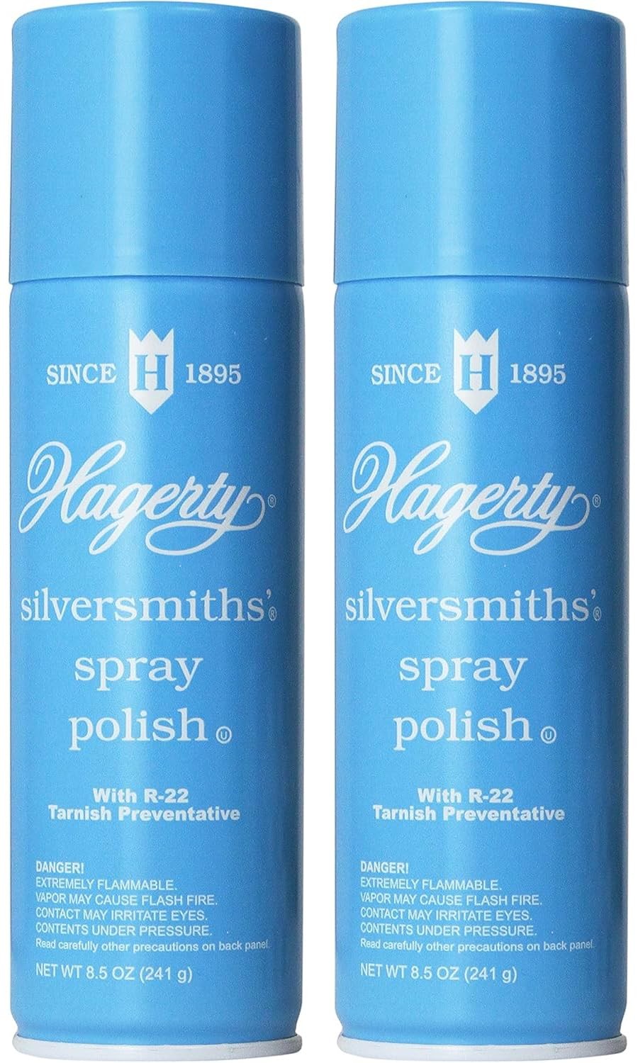 Hagerty Silversmiths Aerosol Spray Polish, Unscented 8.5 Oz Pack of 2