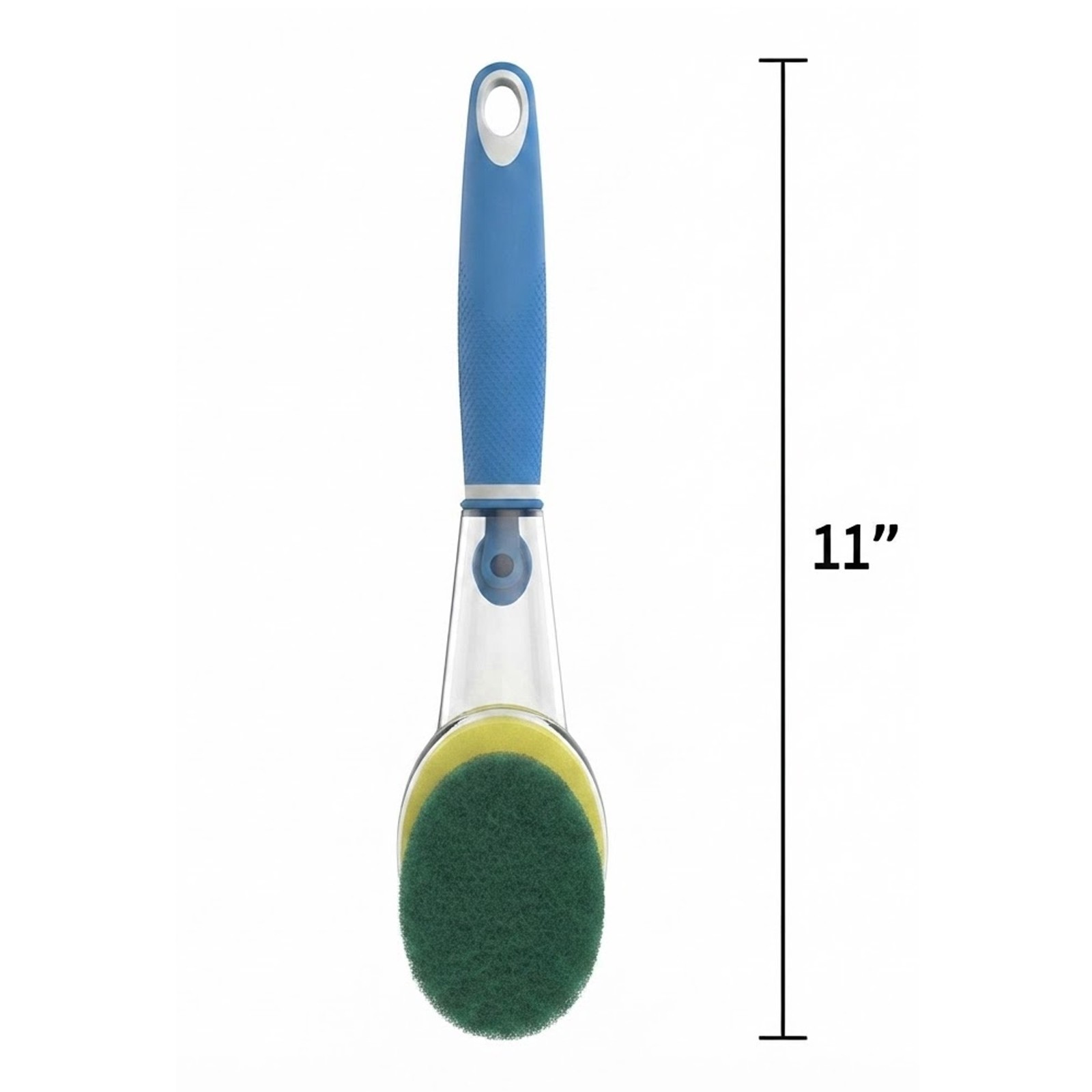 Scrub Buddies Dishwand Soap Dispensing Brush 11″ Kitchen Cleaning Tool Ergonomic