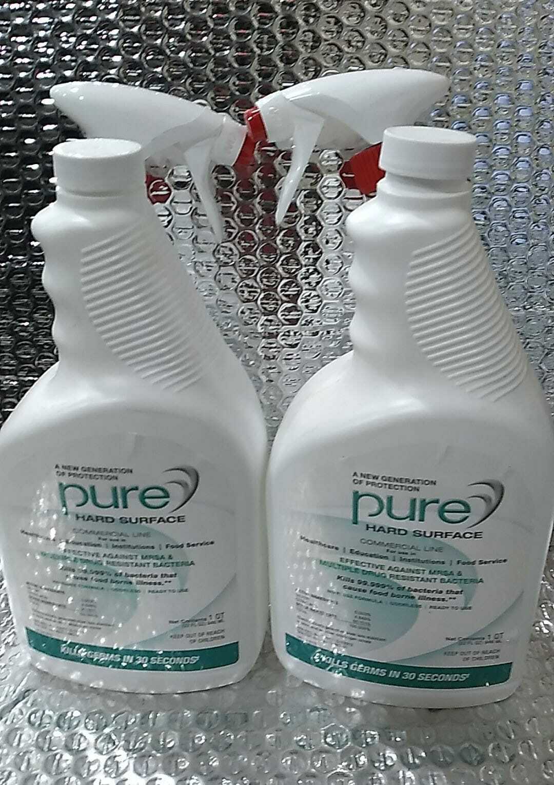 Pure Hard Surface Cleaner Apparel Accessories 32oz ~ Lot of 2