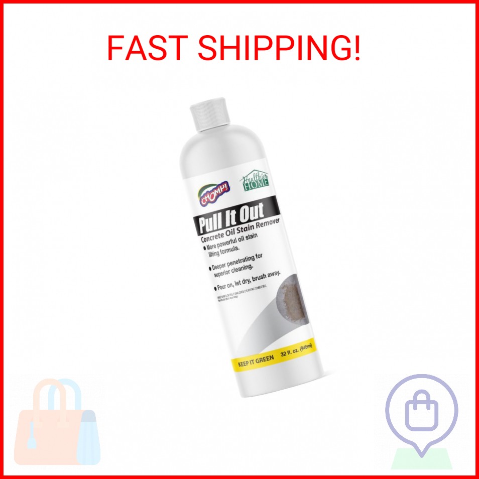 CHOMP! Concrete Oil Stain Remover: Pull It Out Removes and Cleans Oils, Greases