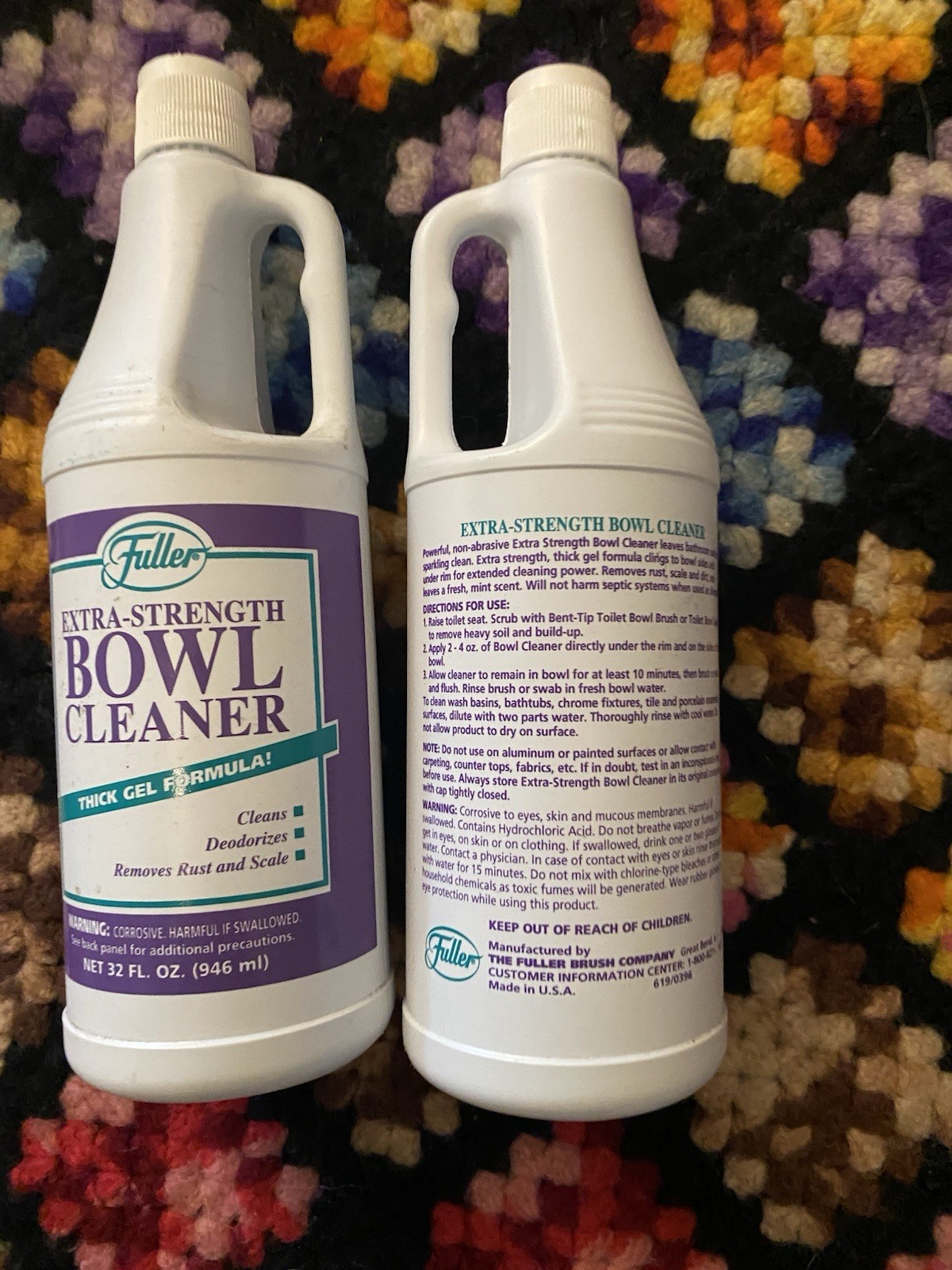 Vintage Fuller Extra Strength Bowl Cleaner Toilet Discontinued 2 Bottles