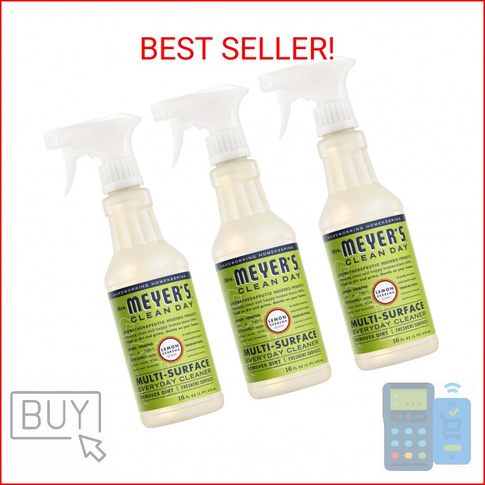 MRS. MEYER’S CLEAN DAY All-Purpose Cleaner Spray, Cruelty Free Formula, Lemon Ve