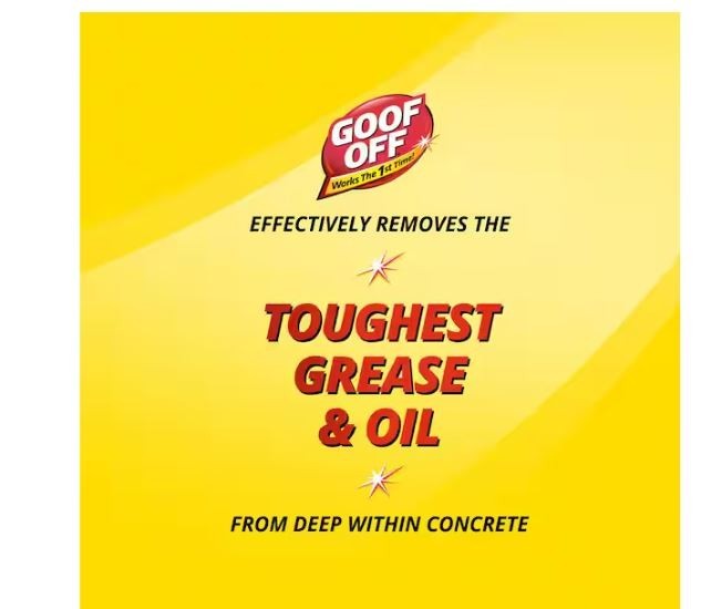 Goof Off 32 Oz. Concrete Cleaner and Oil Stain Remover New