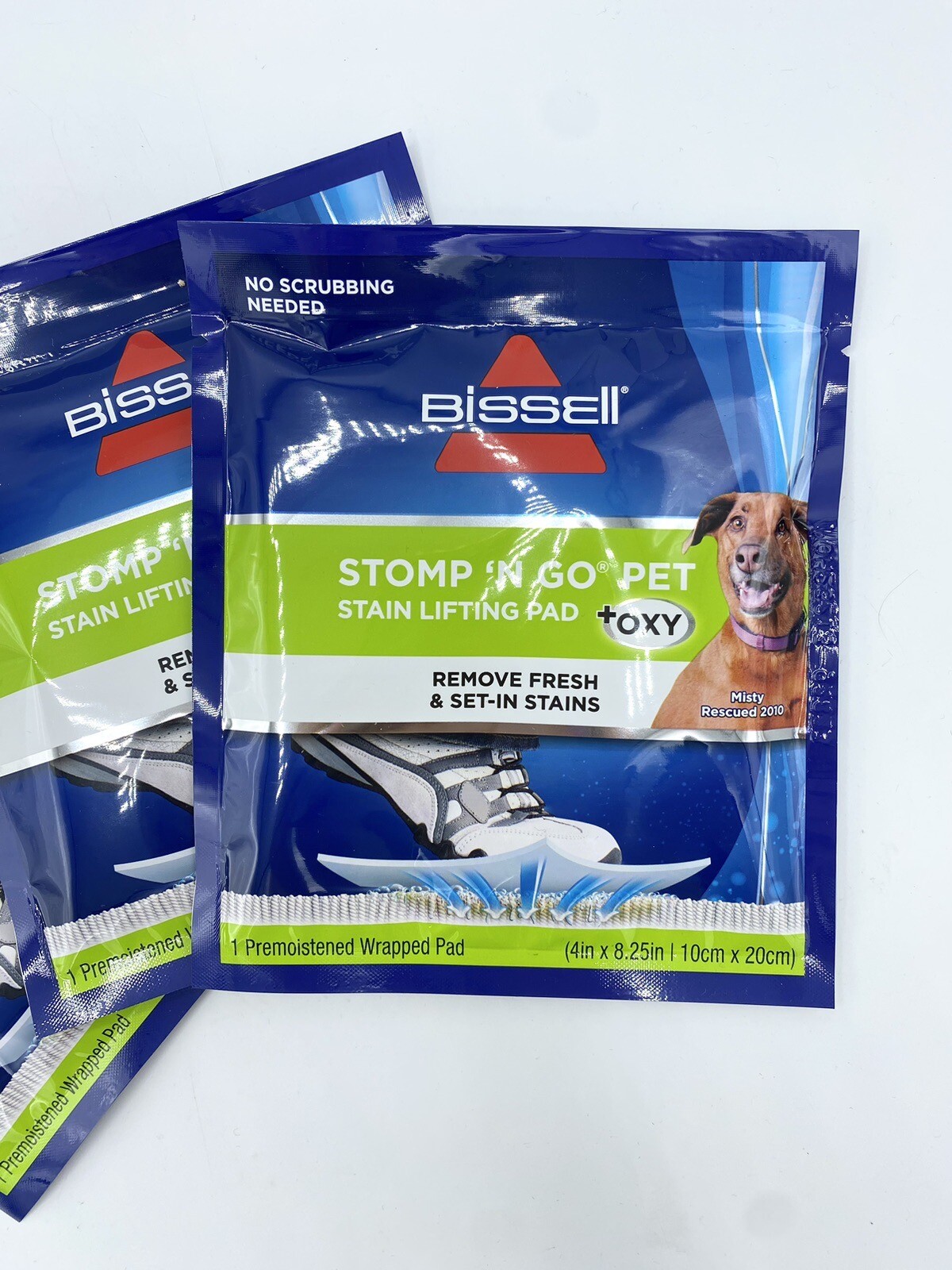 20 PACK Bissell Stomp ‘N Go Pet Lifting Pads + Oxy Stain Removal for Carpet Rugs