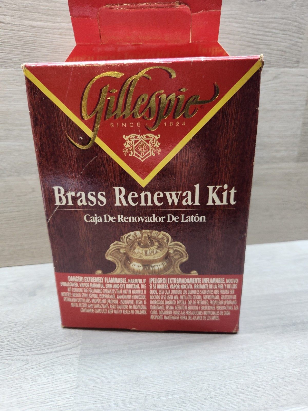 Gillespie Brass Renewal Kit Cleaner Protector Restoring 90% Full