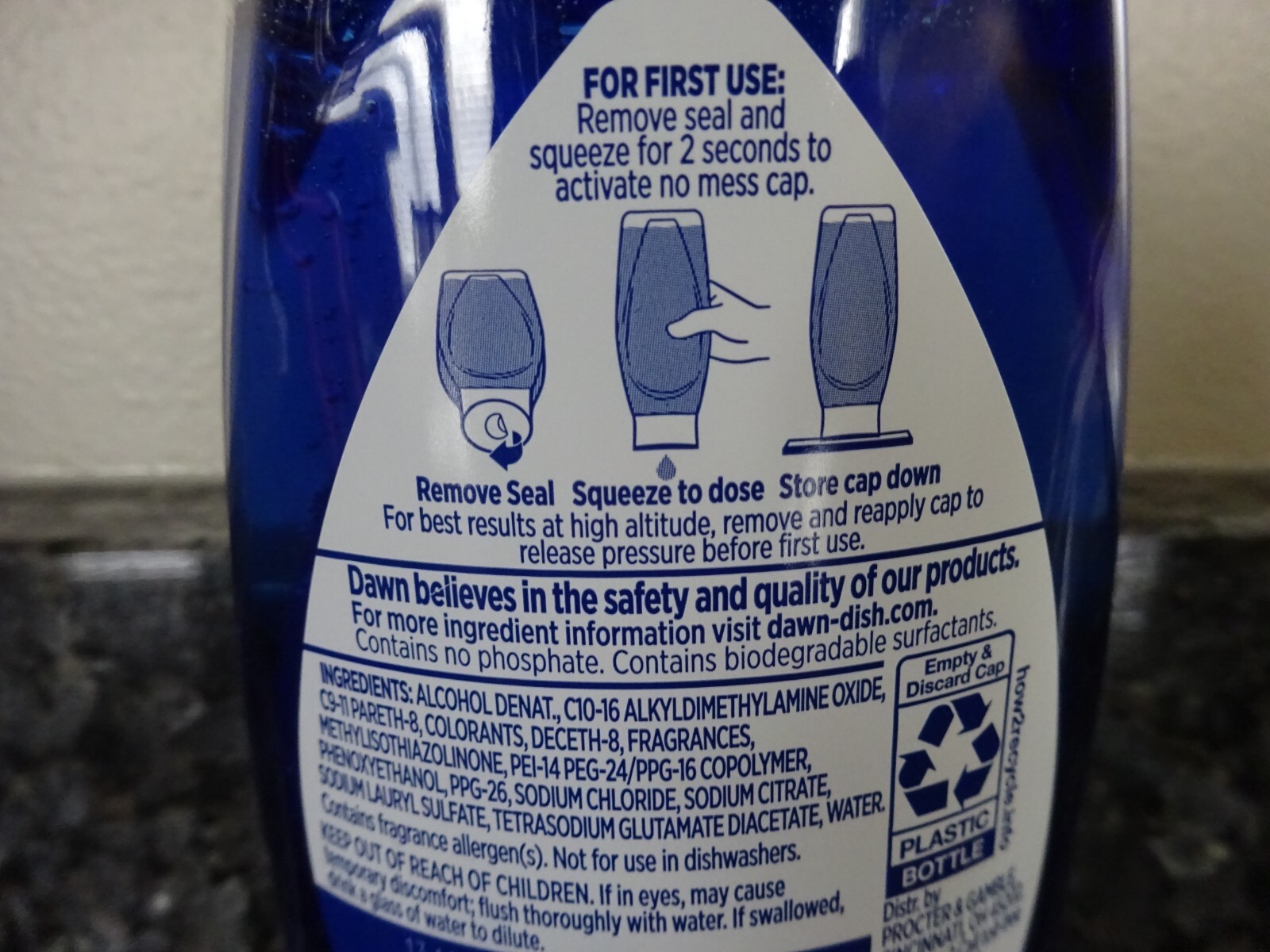 9 Dawn Ultra Platinum Refreshing Rain EZ-SQUEEZE Dishwashing Liquid Dish Soap