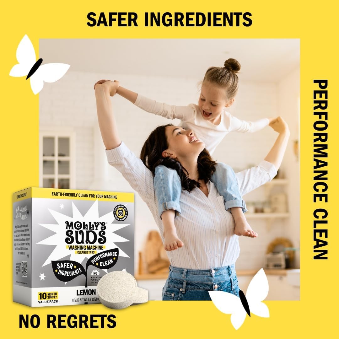 Washing Machine Cleaner | Removes Odors & Grime from Front & Top Loader Machi…