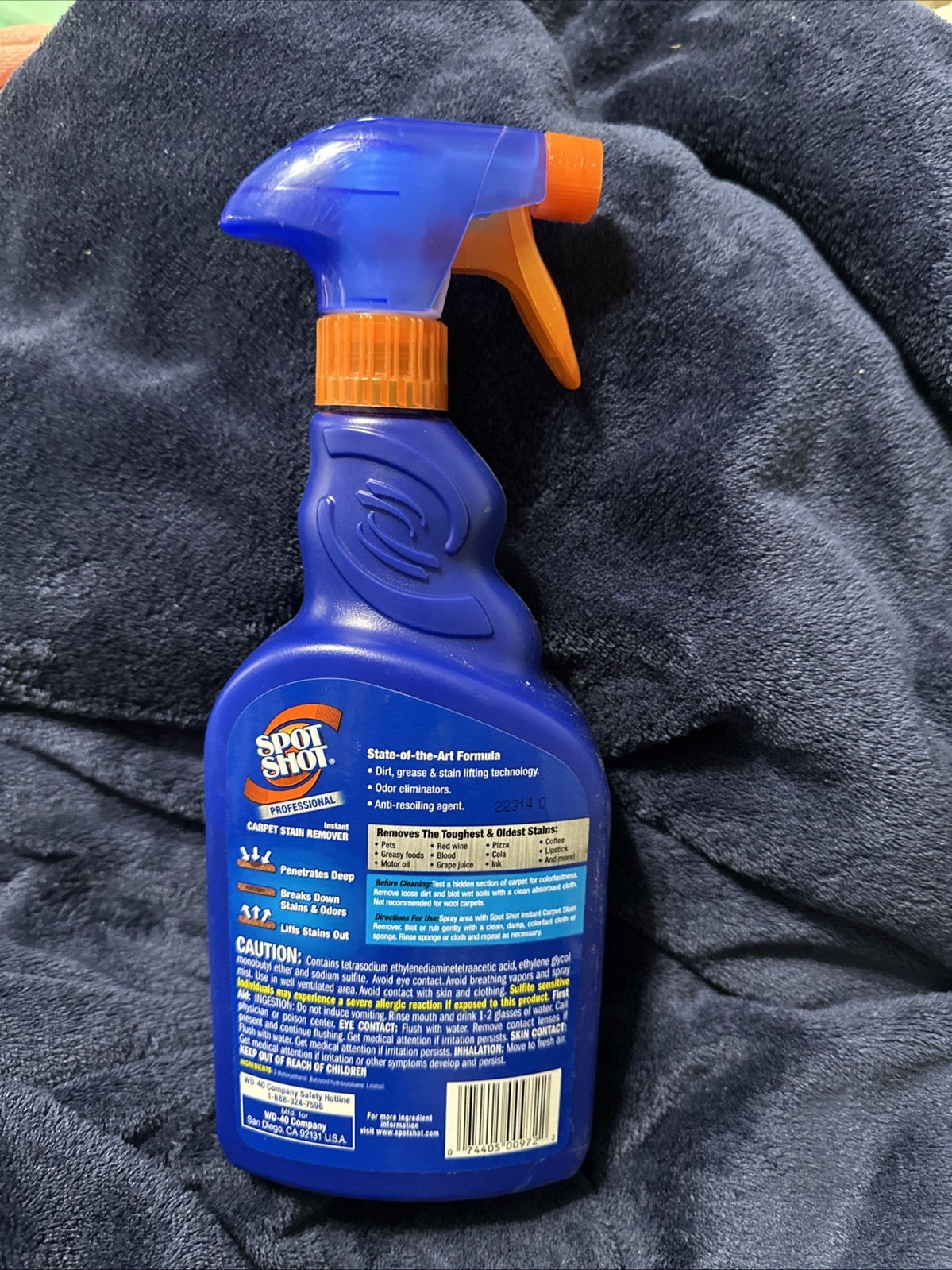 Spot Shot Professional Instant Carpet Stain Remover with Trigger Spray, 32 OZ