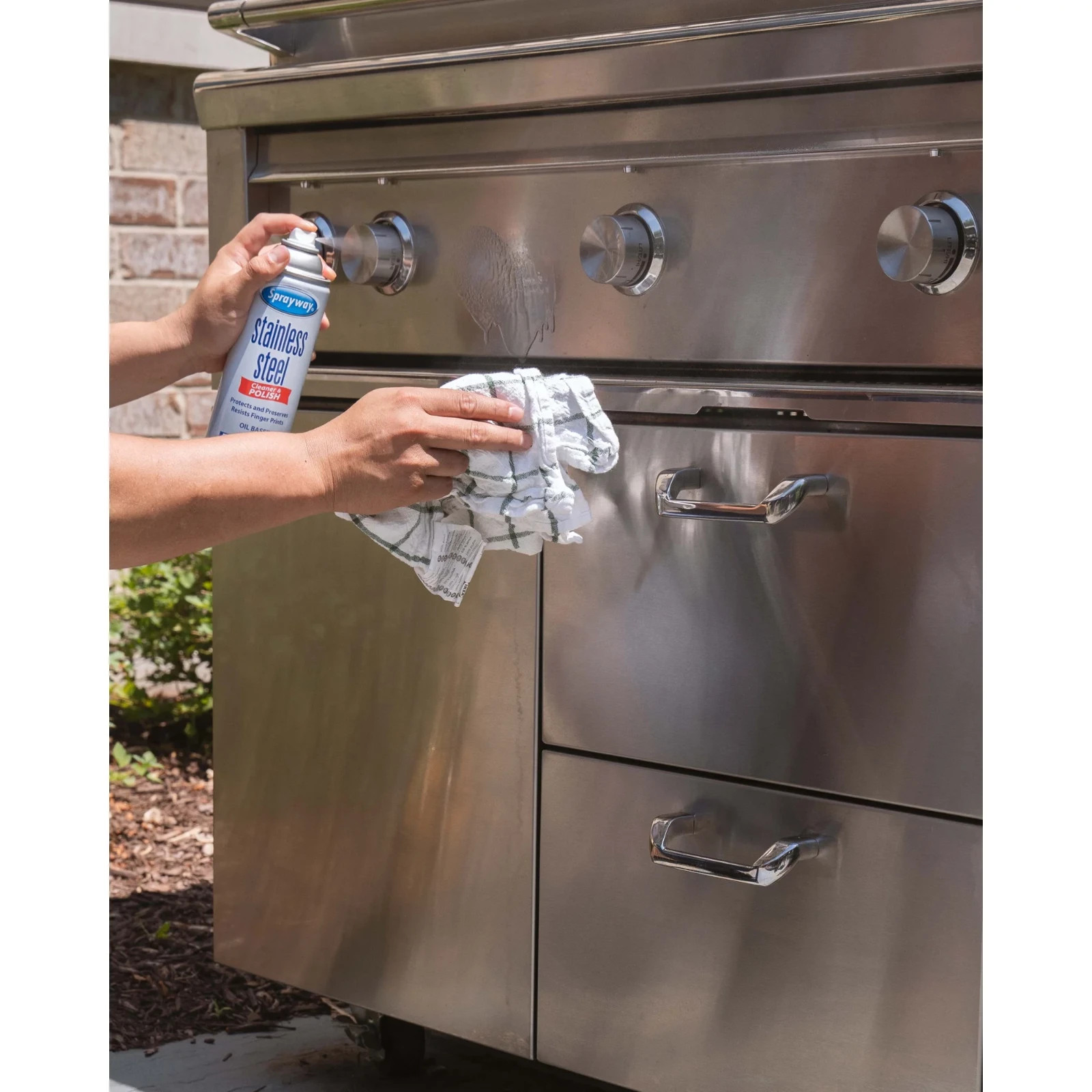Sprayway Oil-based Stainless Steel Cleaner and Polish,Qty:2