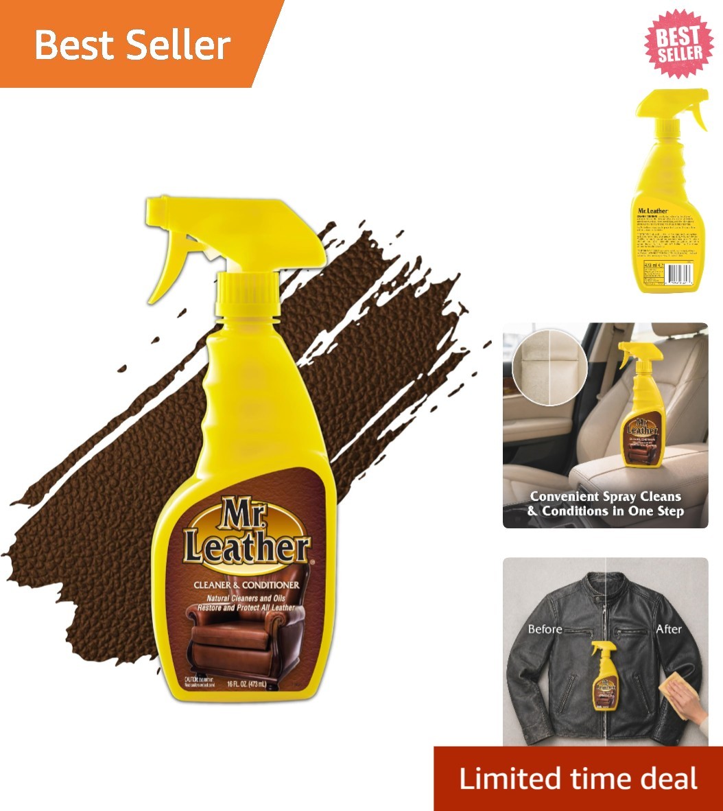 Mr. Leather 707371 Cleaner & Conditioner Spray – 16oz – Triple Action Formula