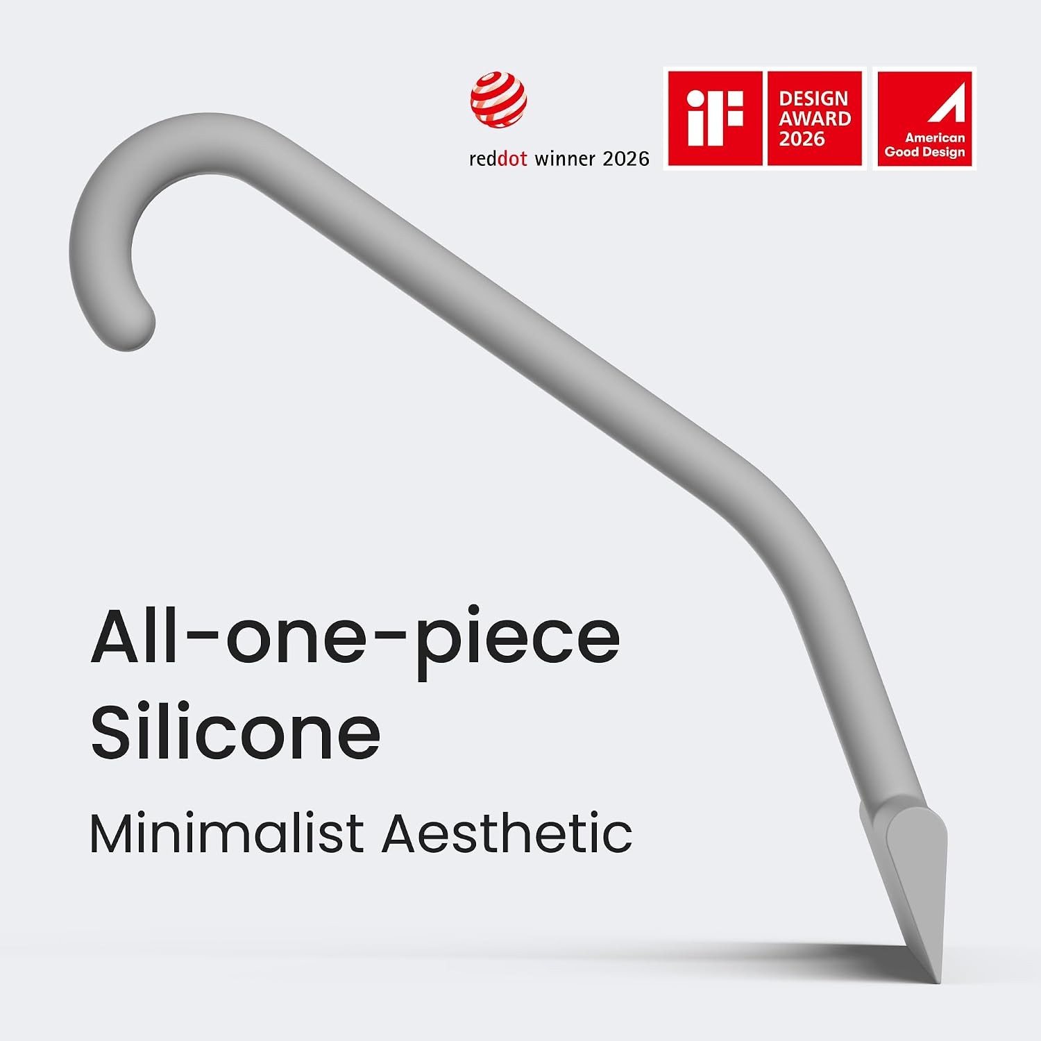 Justhang Shower Squeegee for Glass Doors, All-One-Piece Award-Winning Silicone S